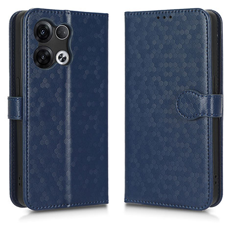 Funda de Cuero Cartera con Soporte Carcasa C01X para Oppo Reno8 Pro 5G Azul