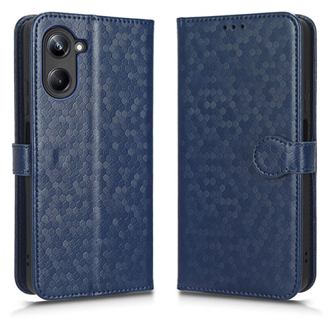 Funda de Cuero Cartera con Soporte Carcasa C01X para Realme 10 4G Azul