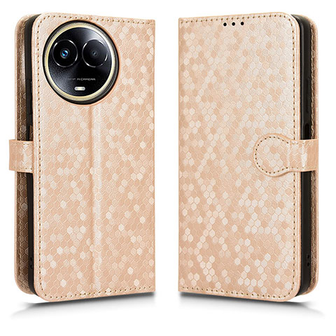 Funda de Cuero Cartera con Soporte Carcasa C01X para Realme 11 5G Oro