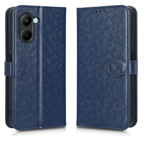 Funda de Cuero Cartera con Soporte Carcasa C01X para Realme C33 (2023) Azul