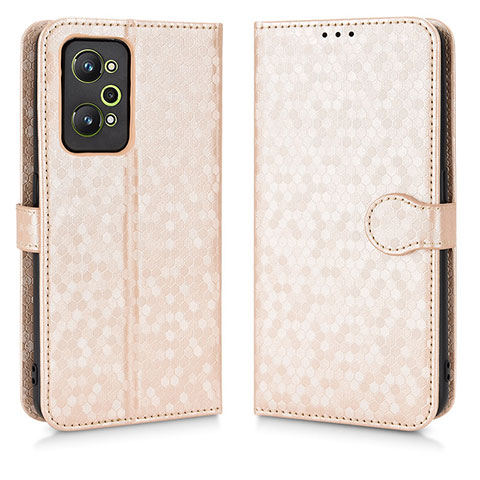 Funda de Cuero Cartera con Soporte Carcasa C01X para Realme GT Neo2 5G Oro