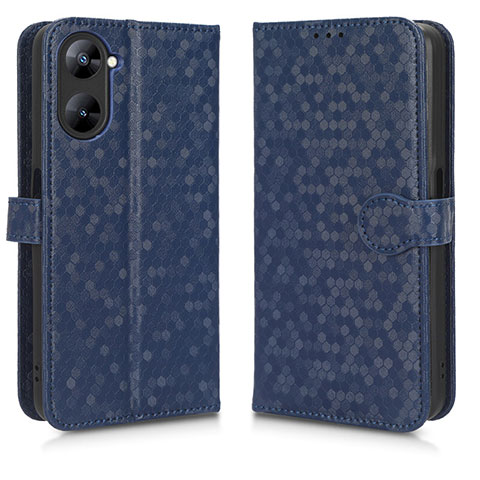 Funda de Cuero Cartera con Soporte Carcasa C01X para Realme Q5x 5G Azul