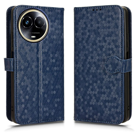 Funda de Cuero Cartera con Soporte Carcasa C01X para Realme V50s 5G Azul