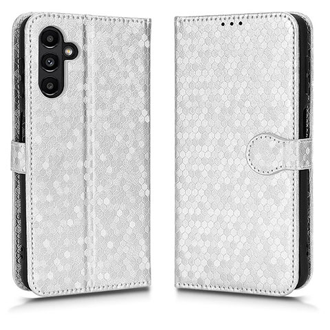 Funda de Cuero Cartera con Soporte Carcasa C01X para Samsung Galaxy A13 5G Plata