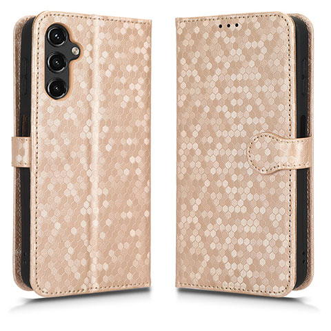 Funda de Cuero Cartera con Soporte Carcasa C01X para Samsung Galaxy A14 5G Oro