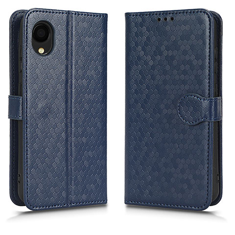 Funda de Cuero Cartera con Soporte Carcasa C01X para Samsung Galaxy A22 5G SC-56B Azul