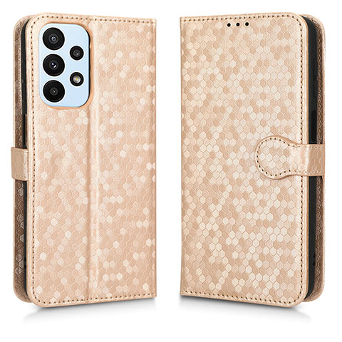 Funda de Cuero Cartera con Soporte Carcasa C01X para Samsung Galaxy A23 4G Oro