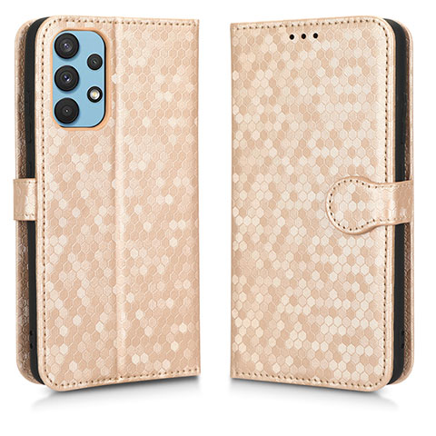 Funda de Cuero Cartera con Soporte Carcasa C01X para Samsung Galaxy A32 4G Oro