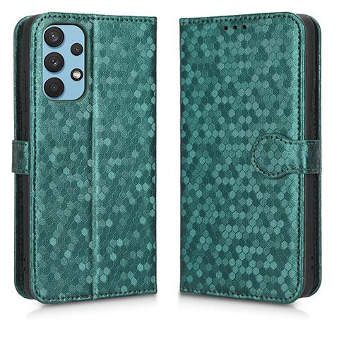 Funda de Cuero Cartera con Soporte Carcasa C01X para Samsung Galaxy A32 5G Verde