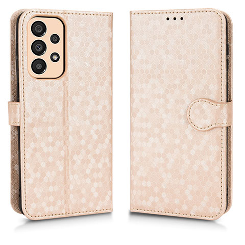 Funda de Cuero Cartera con Soporte Carcasa C01X para Samsung Galaxy A33 5G Oro