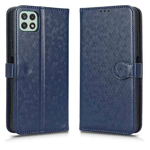 Funda de Cuero Cartera con Soporte Carcasa C01X para Samsung Galaxy F42 5G Azul