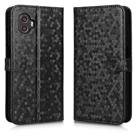 Funda de Cuero Cartera con Soporte Carcasa C01X para Samsung Galaxy XCover 6 Pro 5G Negro