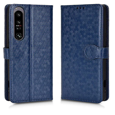 Funda de Cuero Cartera con Soporte Carcasa C01X para Sony Xperia 1 IV Azul