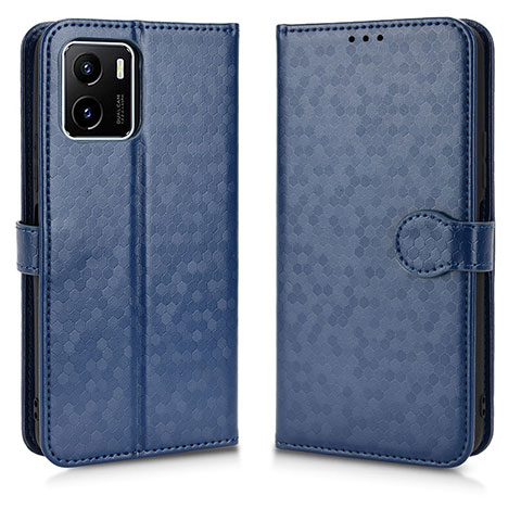 Funda de Cuero Cartera con Soporte Carcasa C01X para Vivo iQOO U5x Azul