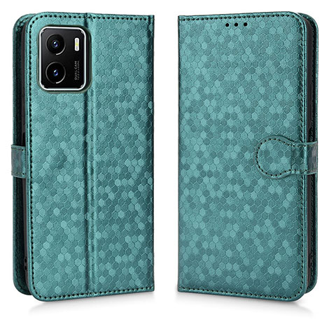 Funda de Cuero Cartera con Soporte Carcasa C01X para Vivo iQOO U5x Verde