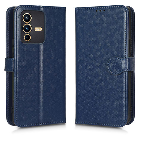 Funda de Cuero Cartera con Soporte Carcasa C01X para Vivo V23 5G Azul