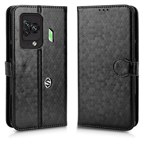 Funda de Cuero Cartera con Soporte Carcasa C01X para Xiaomi Black Shark 5 Pro 5G Negro