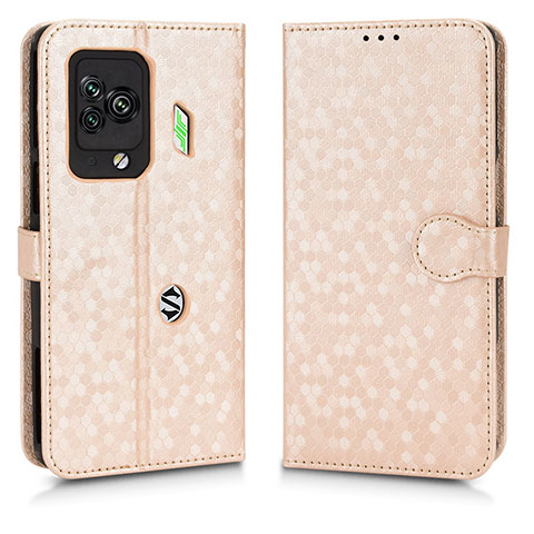 Funda de Cuero Cartera con Soporte Carcasa C01X para Xiaomi Black Shark 5 Pro 5G Oro