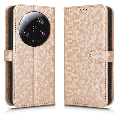 Funda de Cuero Cartera con Soporte Carcasa C01X para Xiaomi Mi 13 Ultra 5G Oro