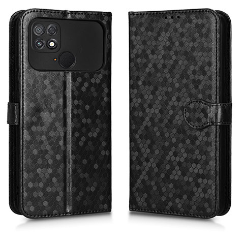 Funda de Cuero Cartera con Soporte Carcasa C01X para Xiaomi Poco C40 Negro