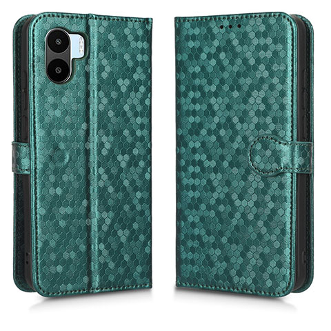 Funda de Cuero Cartera con Soporte Carcasa C01X para Xiaomi Poco C50 Verde