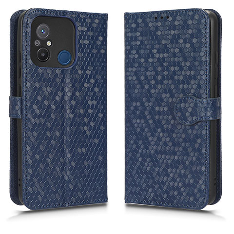 Funda de Cuero Cartera con Soporte Carcasa C01X para Xiaomi Poco C55 Azul