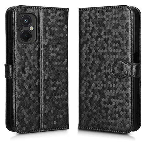 Funda de Cuero Cartera con Soporte Carcasa C01X para Xiaomi Poco M5 4G Negro