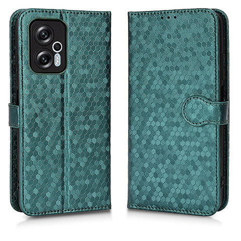 Funda de Cuero Cartera con Soporte Carcasa C01X para Xiaomi Poco X4 GT 5G Verde