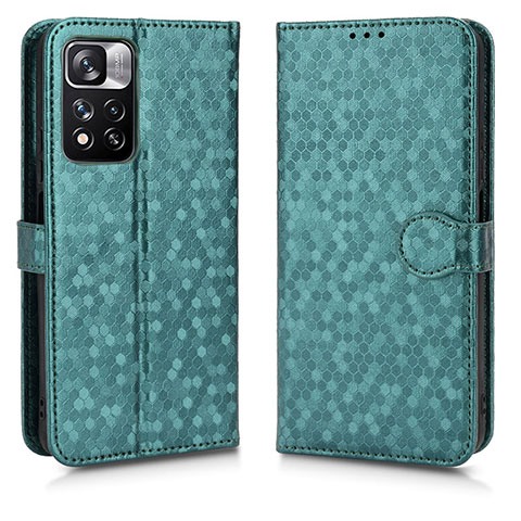 Funda de Cuero Cartera con Soporte Carcasa C01X para Xiaomi Poco X4 NFC Verde