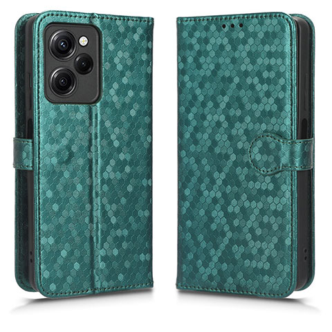 Funda de Cuero Cartera con Soporte Carcasa C01X para Xiaomi Poco X5 Pro 5G Verde