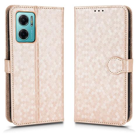 Funda de Cuero Cartera con Soporte Carcasa C01X para Xiaomi Redmi 10 5G Oro