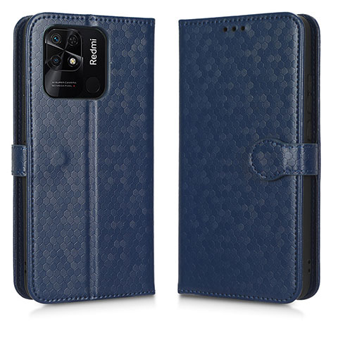 Funda de Cuero Cartera con Soporte Carcasa C01X para Xiaomi Redmi 10C 4G Azul