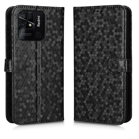 Funda de Cuero Cartera con Soporte Carcasa C01X para Xiaomi Redmi 10C 4G Negro