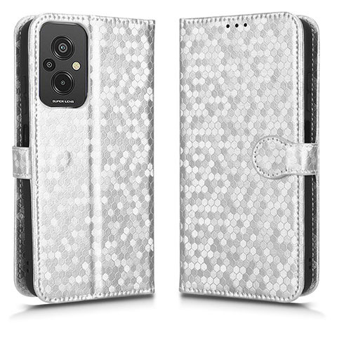 Funda de Cuero Cartera con Soporte Carcasa C01X para Xiaomi Redmi 11 Prime 4G Plata