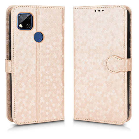 Funda de Cuero Cartera con Soporte Carcasa C01X para Xiaomi Redmi 9 India Oro