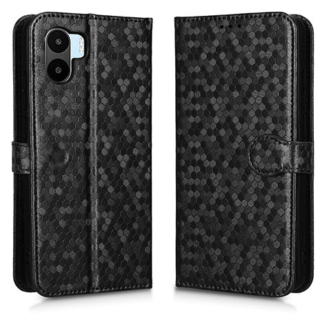 Funda de Cuero Cartera con Soporte Carcasa C01X para Xiaomi Redmi A2 Negro