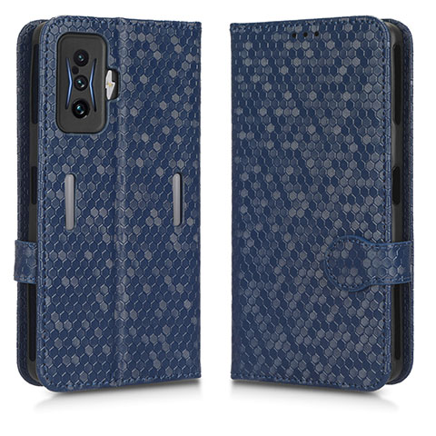 Funda de Cuero Cartera con Soporte Carcasa C01X para Xiaomi Redmi K50 Gaming 5G Azul