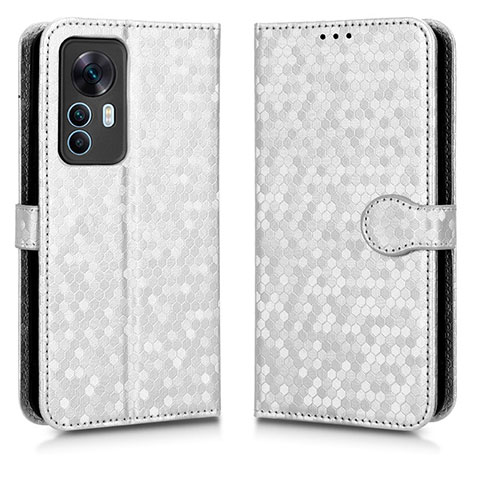 Funda de Cuero Cartera con Soporte Carcasa C01X para Xiaomi Redmi K50 Ultra 5G Plata