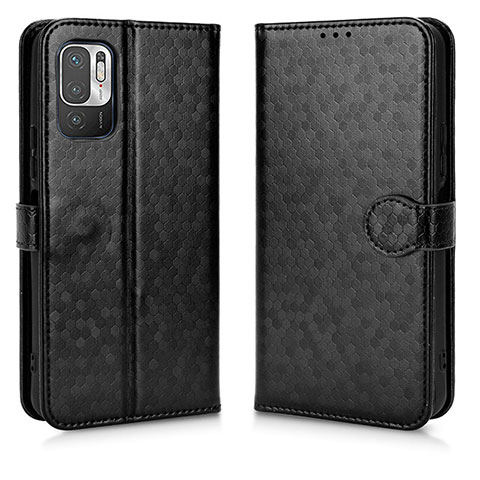 Funda de Cuero Cartera con Soporte Carcasa C01X para Xiaomi Redmi Note 10 JE 5G Negro