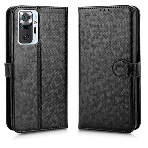 Funda de Cuero Cartera con Soporte Carcasa C01X para Xiaomi Redmi Note 10 Pro 4G Negro