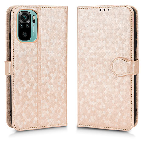 Funda de Cuero Cartera con Soporte Carcasa C01X para Xiaomi Redmi Note 11 SE India 4G Oro