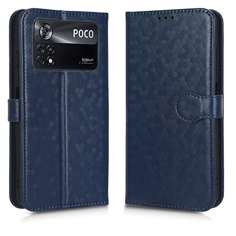 Funda de Cuero Cartera con Soporte Carcasa C01X para Xiaomi Redmi Note 11E Pro 5G Azul