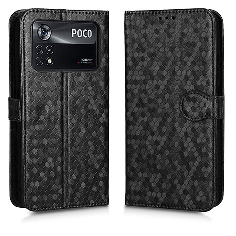 Funda de Cuero Cartera con Soporte Carcasa C01X para Xiaomi Redmi Note 11E Pro 5G Negro