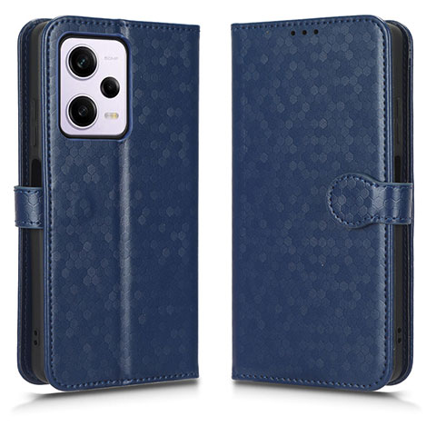 Funda de Cuero Cartera con Soporte Carcasa C01X para Xiaomi Redmi Note 12 Pro+ Plus 5G Azul