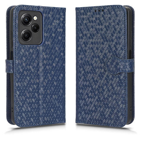 Funda de Cuero Cartera con Soporte Carcasa C01X para Xiaomi Redmi Note 12 Pro Speed 5G Azul