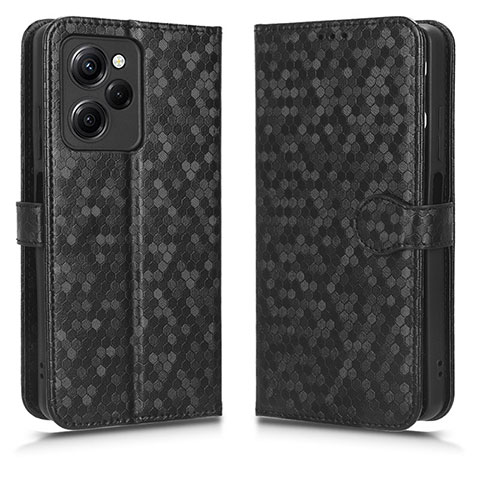 Funda de Cuero Cartera con Soporte Carcasa C01X para Xiaomi Redmi Note 12 Pro Speed 5G Negro