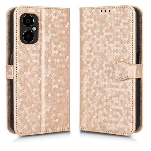 Funda de Cuero Cartera con Soporte Carcasa C01X para Xiaomi Redmi Note 12R Pro 5G Oro