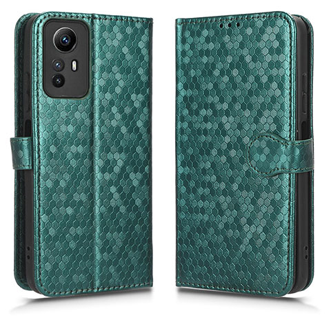 Funda de Cuero Cartera con Soporte Carcasa C01X para Xiaomi Redmi Note 12S Verde