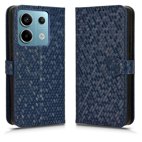 Funda de Cuero Cartera con Soporte Carcasa C01X para Xiaomi Redmi Note 13 Pro 5G Azul