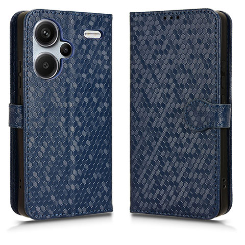 Funda de Cuero Cartera con Soporte Carcasa C01X para Xiaomi Redmi Note 13 Pro+ Plus 5G Azul